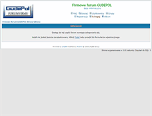 Tablet Screenshot of forum.gudepol.com.pl